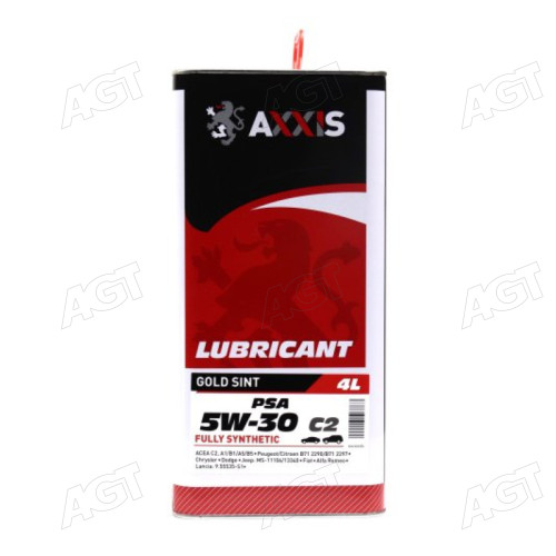 Масло моторн. AXXIS 5W-30 С2 PSA Gold Sint (Каністра 4л)