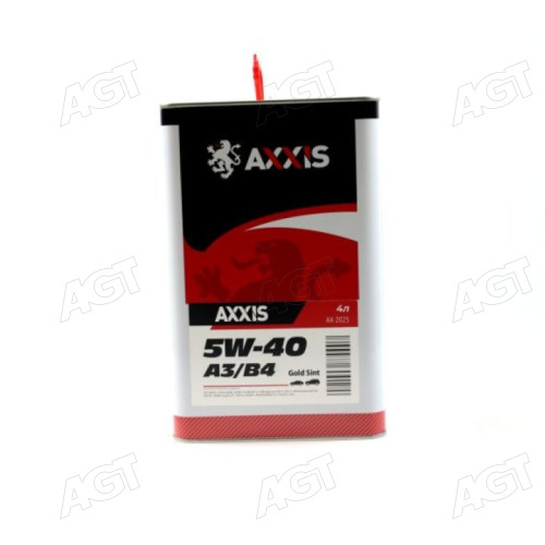 Масло моторн. AXXIS 5W-40 A3/B4 Gold Sint (Канистра 4л)