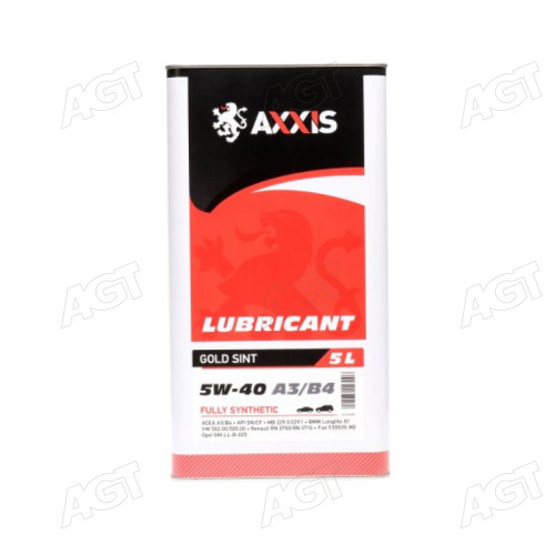 Масло моторн. AXXIS 5W-40 A3/B4 Gold Sint (Каністра 5л)