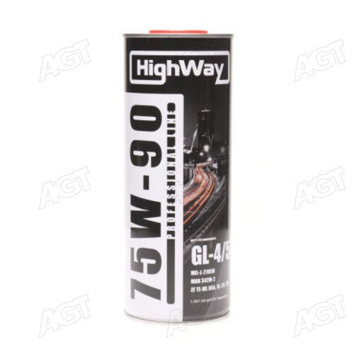 Масло трансмиссионное HighWay 75W-90 GL-4/5 п/с (Канистра 1л)