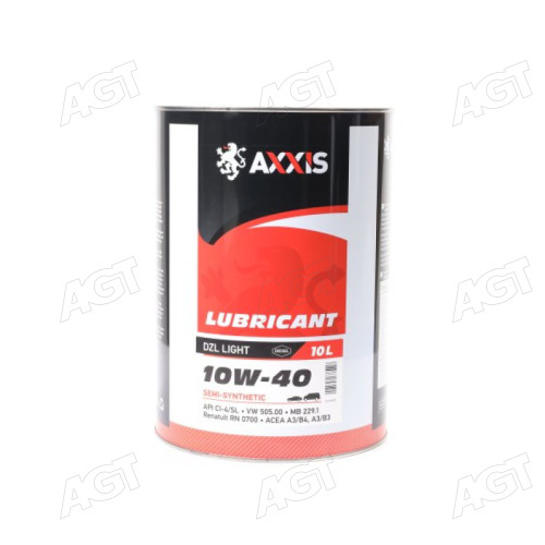Олива моторн. AXXIS 10W-40 DZL Light (Каністра 10л)