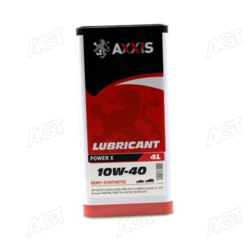 Олива моторн. AXXIS 10W-40 Power Х (Каністра 4л)