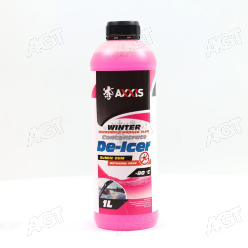 Омивач скла зимовий концентрат -80 Bubble GUM (Каністра 1л) <AXXIS>