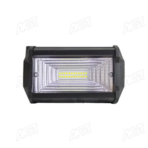 Фара LED прямокутна 72W, 24 лампи, 133х75х63 мм, широкий (розсіяне ближнє світло (потік) промінь (SLON)