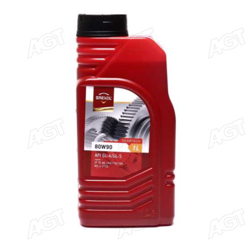 Масло трансміс. BREXOL GEARTECH 80W90 GL-4/GL-5 (Каністра 1л)