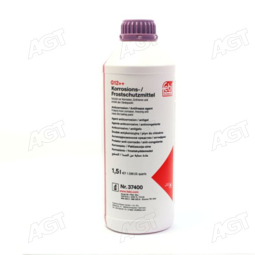 Антифриз FEBI бузковий концентрат G12 ++ VW TL 774G MB 325.6, MB 325.5 (Каністра 1,5л)