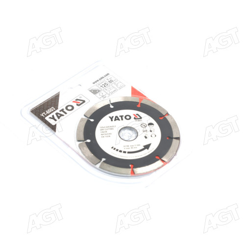 Диск алмазный сегмент YATO : SEGMENT O= 125x8.0x22,2 мм. H= 2,2 мм [20/160](YATO)