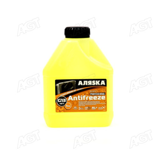 Антифриз Аляска ANTIFREEZE-40 (жовтий) Каністра 1л/0,98 кг
