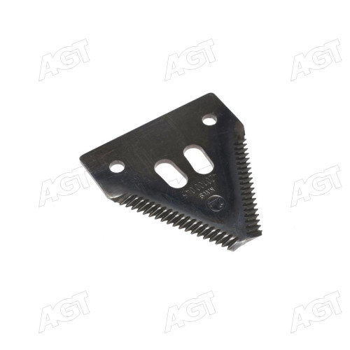 Сегмент ножа жатки JD600, 81x76x2,7; d=6,4мм. средняя насечка, 17 зубьев(Z52672,Z47493,420100045)(MWS