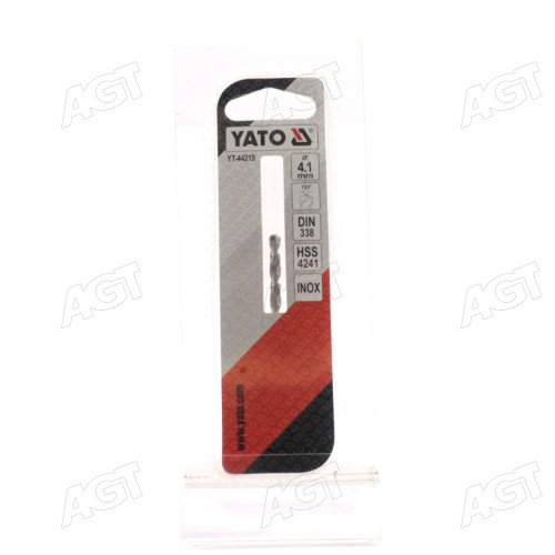 свердло по металу premium до нерж та високолег сталі, лиття 4.1 х 60 мм hss 4247(YATO )