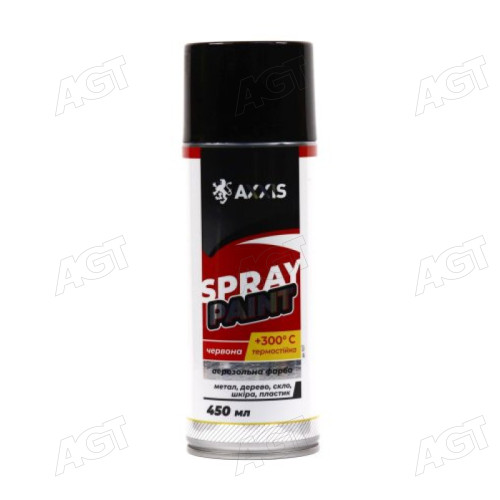 Фарба червона (для супортів) термостійка +300 С (балон 450ml) <AXXIS>