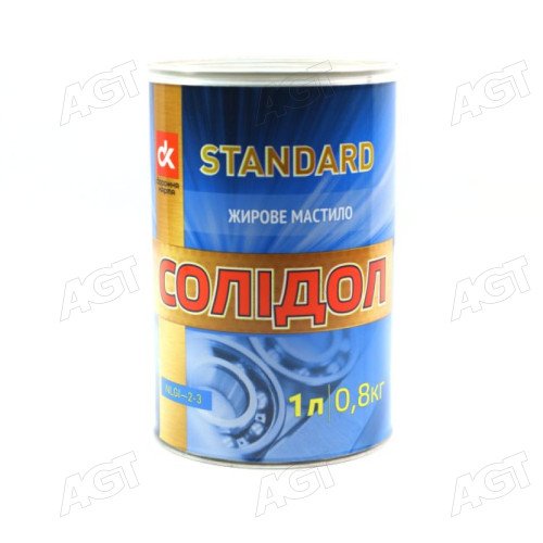 Смазка Солидол Standard (Банка жесть 1л /0,8кг) <ДК> (24шт ящ)