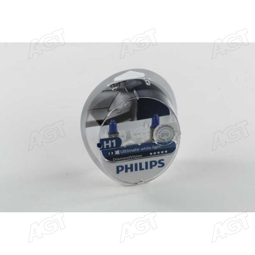 Лампа накаливания H1 12V 55W P14,5s Diamond Vision 5000K (пр-во Philips)