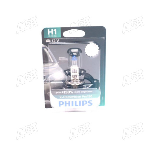 Лампа накаливания H1 X-tremeVision Pro150 (+150) 12V 55W P14,5s (пр-во Philips)