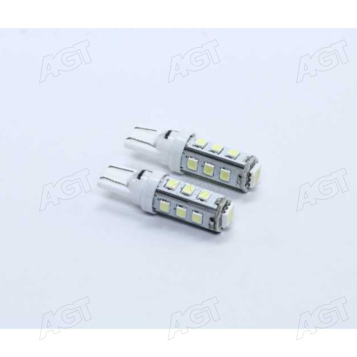 Лампа LED б/ц габарит и панель приборов T10 13SMD W5W 12V WHITE2шт. блистер <TEMPEST>