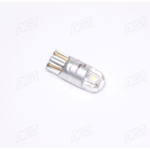 Лампа LED б/ц  габарит,панель приладів, салон 12V T10 (W5W) w2.1x9.5d 2SMD N.P WHITE  <TEMPEST>