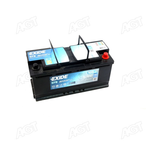 Акумулятор  105Ah-12v Exide EFB (392х175х190),R,EN950 !КАТ. -20%