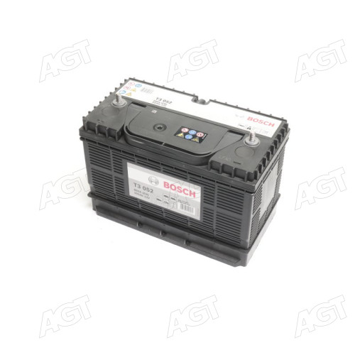 Акумулятор 105Ah-12v BOSCH (T3052) (330x172x240),L,EN800 клеми тонкі по центру