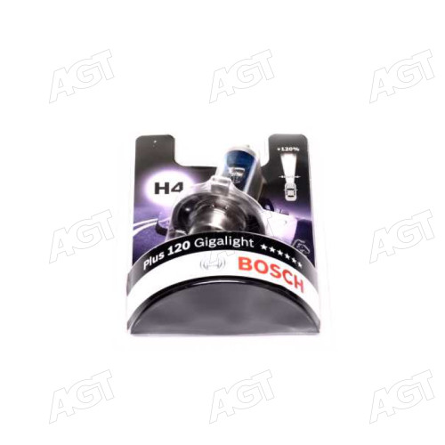 Лампа розжарювання H4 12V 60/55W P43t GigaLight +120 (blister 1шт) (вир-во Bosch)