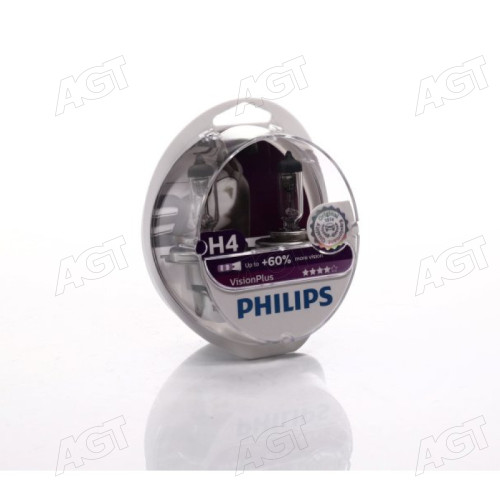 Лампа розжарювання H4VisionPlus12V 60/55W P43t-38 (вир-во Philips)