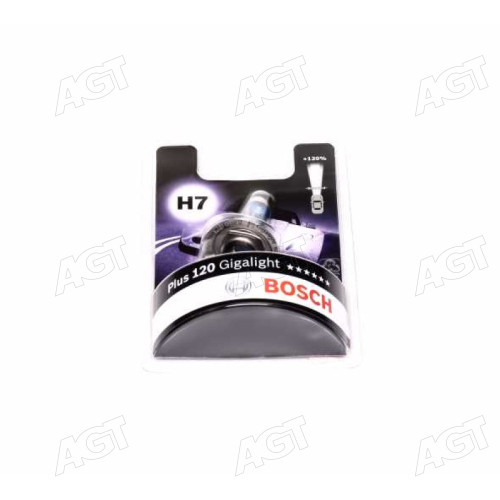 Лампа накаливания H7 12V 55W PX26d GigaLight +120 (blister 1шт) (пр-во Bosch)