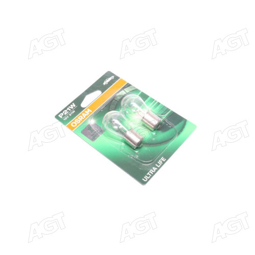 Лампа розжарювання P21W 12V 21W BA15s Ultra Life (компл.) (вир-во OSRAM)