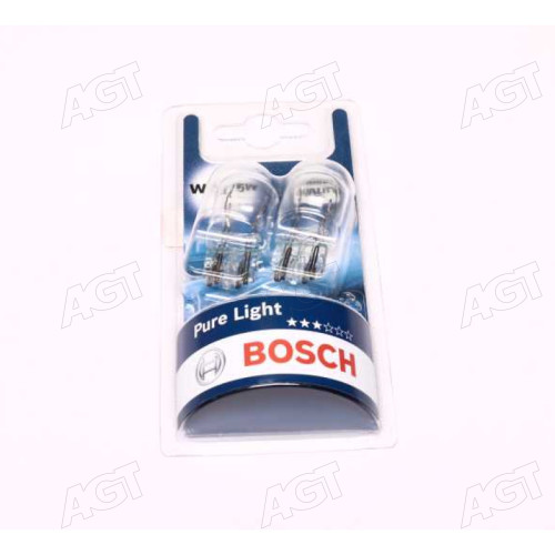 Лампа розжарювання W21/5W 12V W3x16q PURE LIGHT (blister 2шт) (вир-во Bosch)