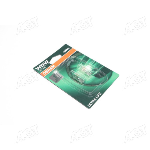 Лампа накаливания W5W 12V 5W W2,1x9,5d Ultra Life (компл.) (произв. OSRAM)