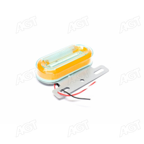 Ліхтар габаритний (жовтий) LED 24V з підсвічуванням борту (TEMPEST)