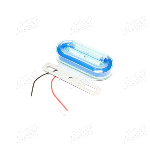 Фонарь габаритный (синий) LED 24V с подсветкой борта (TEMPEST)
