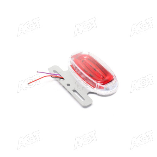 Фонарь габаритный (красный) 9D LED 24V (с бегущим поворотником, подсветкой борта) (TEMPEST)