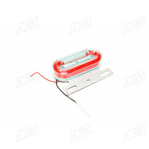 Ліхтар габаритний (червоний) LED 24V з підсвічуванням борту (TEMPEST)