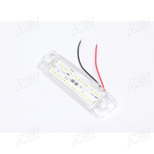 Фонарь габаритный 24V LED белый (18 диодов, 2 ряда) (TEMPEST)