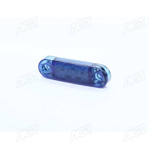 Фонарь габаритный 24V LED синий (9 диодов, 3 ряда) (TEMPEST)