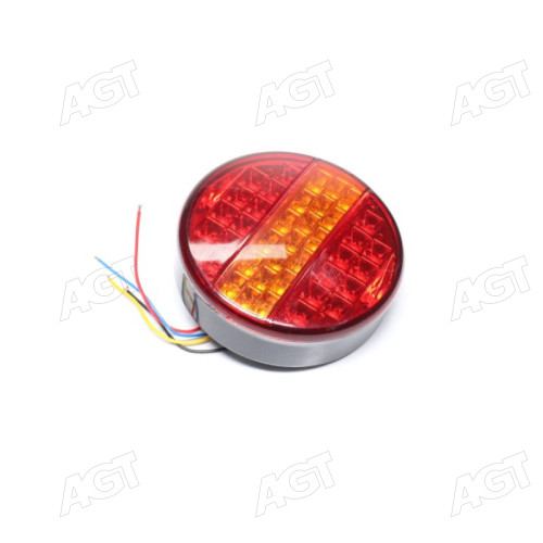 Ліхтар задній круглий LED жовтий 24v (TEMPEST)