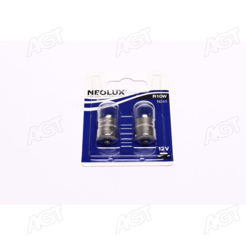 Лампа вспом. освещения R10W 12V 10W ВА15s(blister 2шт) (производство Neolux)
