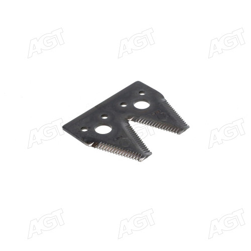 Сегмент ножа жатки подвійний JDR/F 101х83х3; d=6,2 середня насічка, 15 зуб(H163131/80010.03)(MWS)