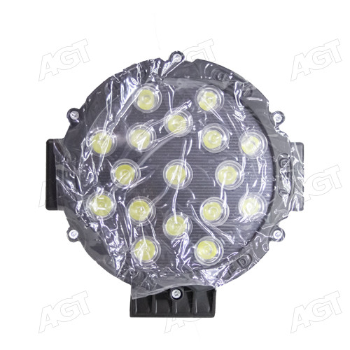 Фара LED кругла 51W, 17 ламп, 176x50x60 мм (SLON)