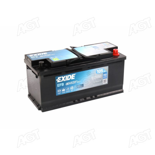 Аккумулятор  105Ah-12v Exide EFB (392х175х190),R,EN950