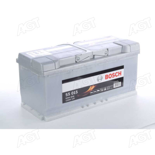 Акумулятор 110Ah-12v BOSCH (S5015) (393x175x190),R,EN920