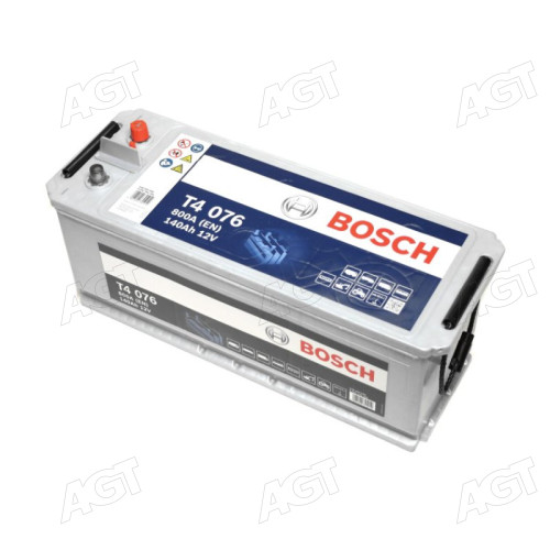 Акумулятор 140Ah-12v BOSCH (T4076) (513x189x223),полярність зворотна (3),EN800