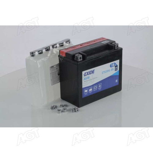 Акумулятор 18Ah-12v Exide AGM (ETX20HL-BS) (175х87х155) R, EN270