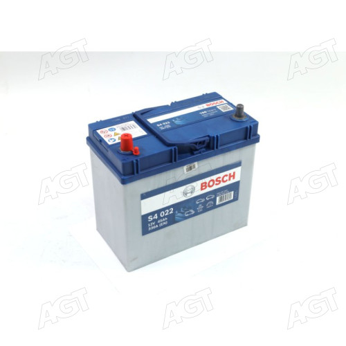 Акумулятор 45Ah-12v BOSCH (S4022) (238x129x227),L,EN330 (Азія) тонк.клеми