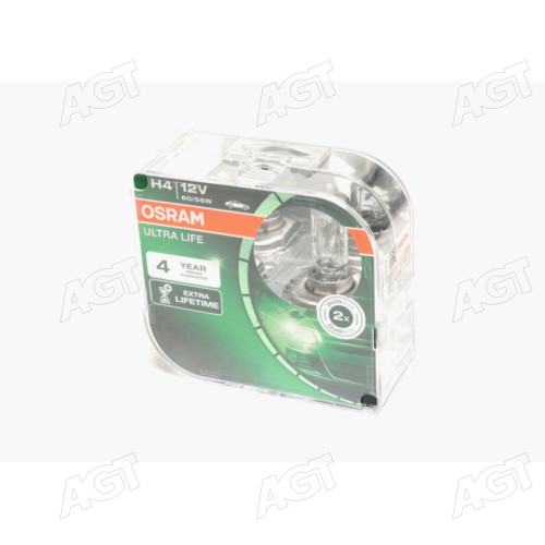 Лампа фарна H4 12V 60/55W P43t ULTRA LIFE (компл.) (вир-во OSRAM)