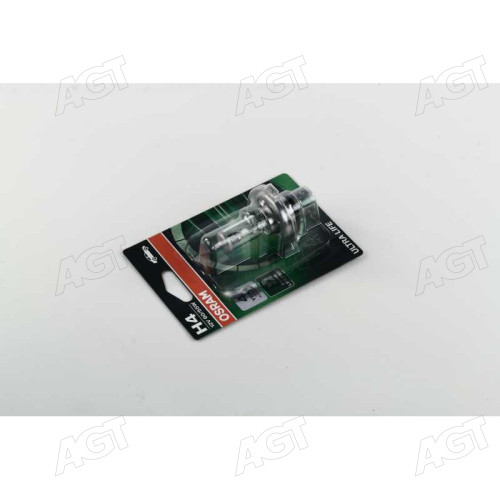 Лампа фарная H4 12V 60/55W P43t ULTRA LIFE 1шт.blister (производство OSRAM)