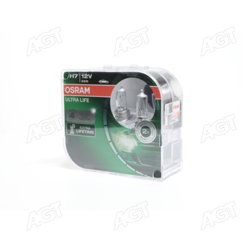 Лампа фарна H7 12V 55W PX26d ULTRA LIFE (компл.) (вир-во OSRAM)
