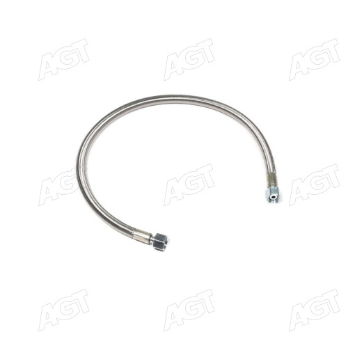 Шланг гальмівний КАМАЗ 4310 задній (PTFE нержав.оплетка,L = 820 мм,Г-Г М20х1, 5,єврообжим) ПРЕМІУМ