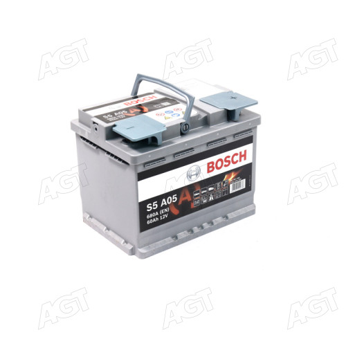 Акумулятор 60Ah-12v BOSCH AGM (S5A05) (242х175х190), R, EN680