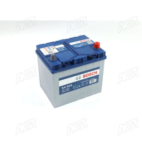 Акумулятор 60Ah-12v BOSCH (S4024) (232x173x225),R,EN540 Азія