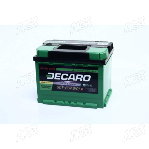 Аккумулятор   60Ah-12v DECARO MASTER (242x175x190),R,EN580